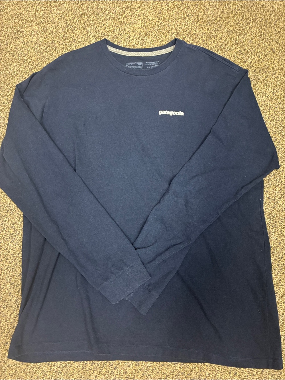 LN Patagonia Long-Sleeve Crew Tee — Navy Blue